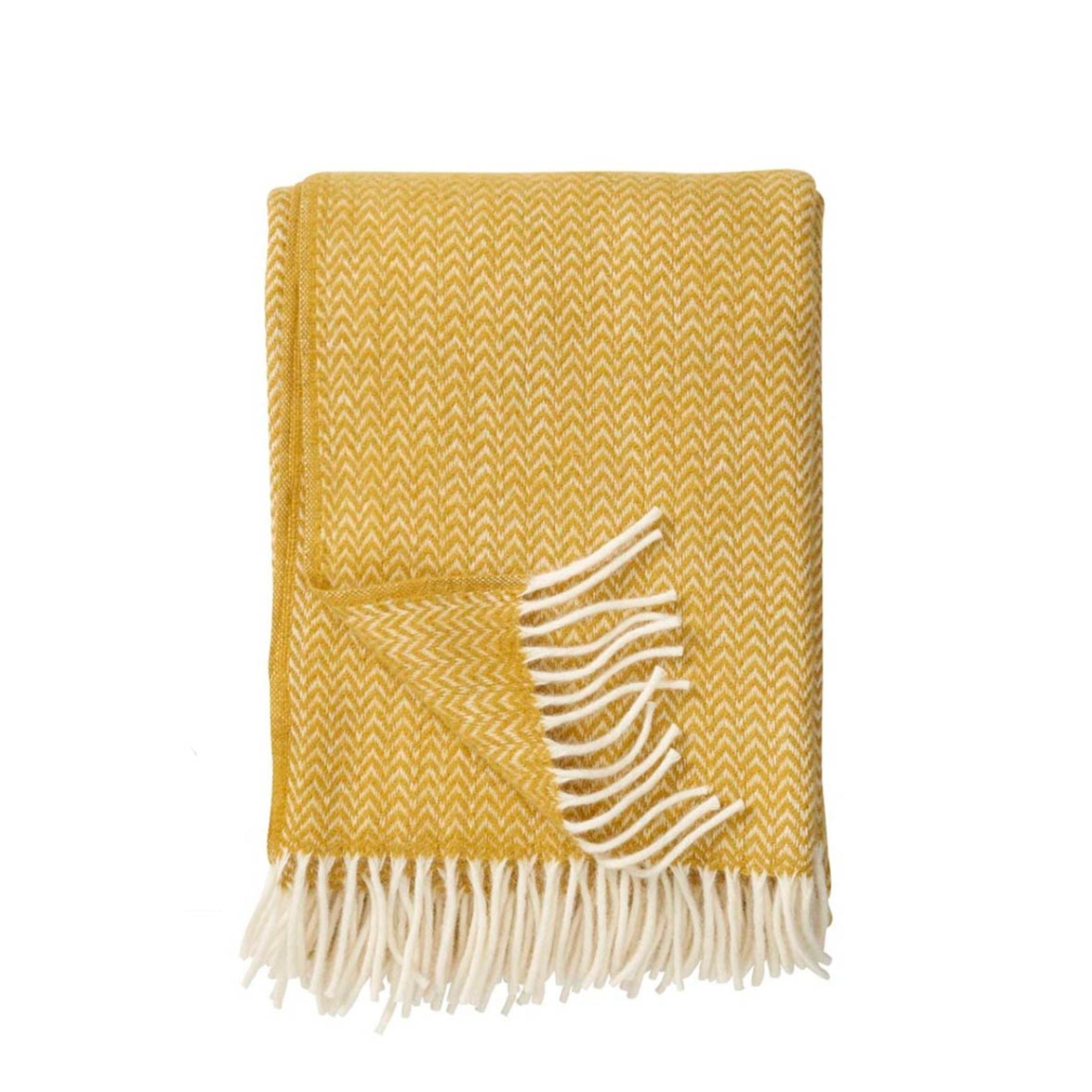 KLIPPAN Chevron Wool Throw, 130x200cm (1534179901505)