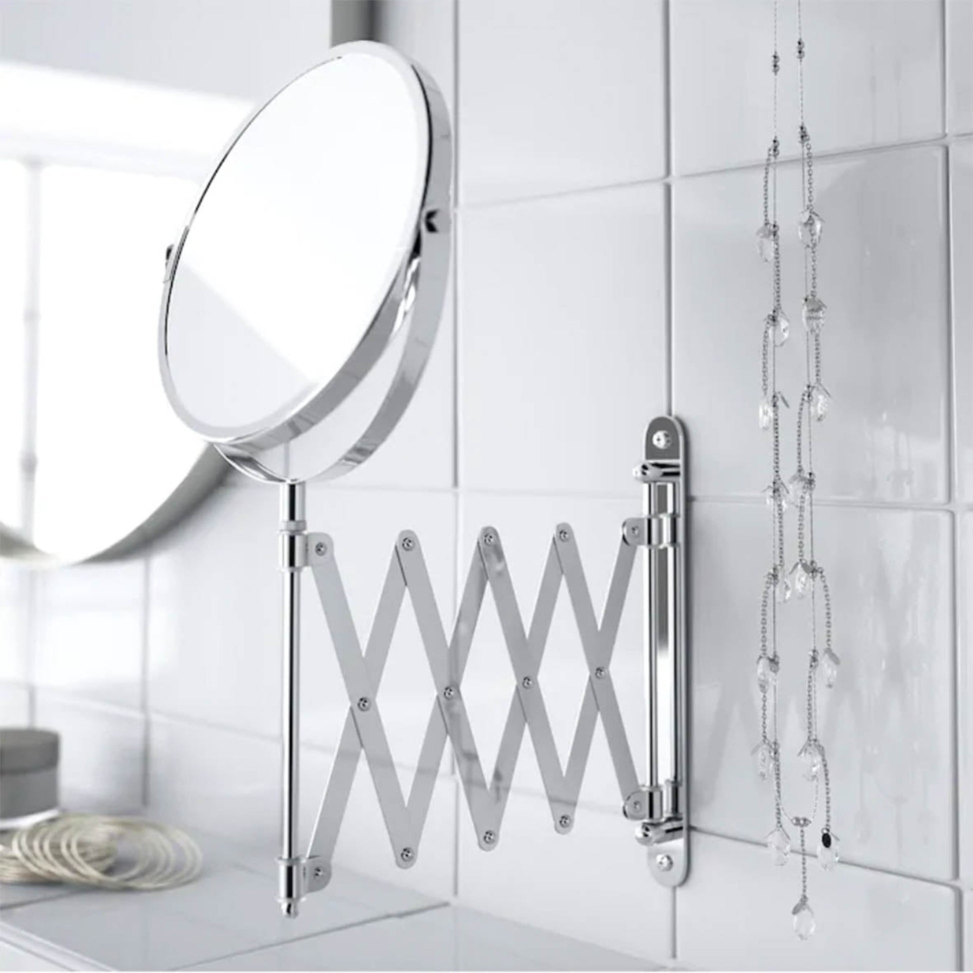 IKEA FRACK Pull-Out Shaving Mirror (4417441431617)