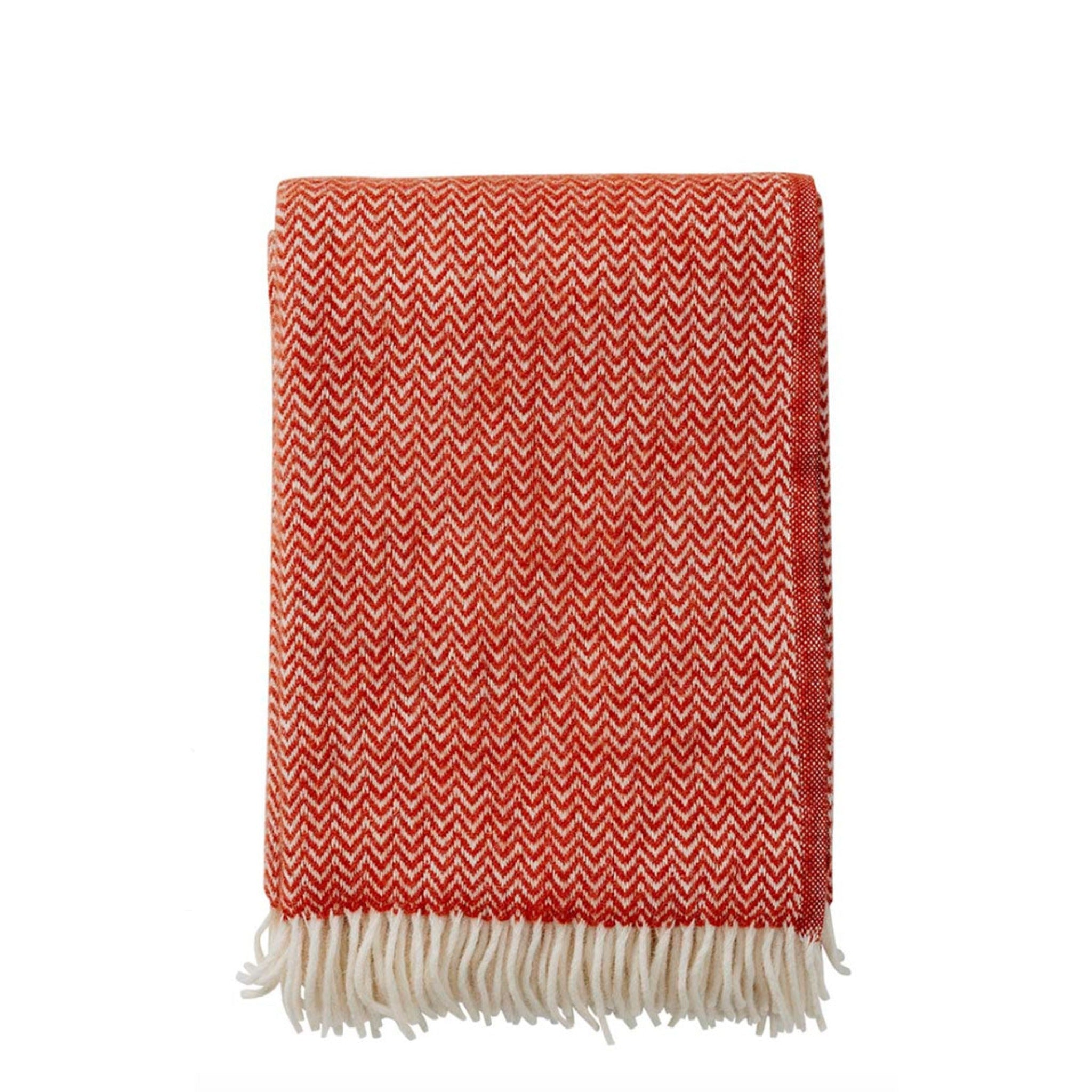 KLIPPAN Chevron Wool Throw, 130x200cm (1534179901505)