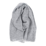 Lempi Favourite Washed Linen Scarf 35x200cm,  Melange Grey (8856887918879)