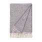 Lina 100% Wool Throw 130x200cm, Fog Grey (8672194363679)