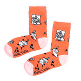 Little My Happiness Womens Socks, Red (8334041645343)