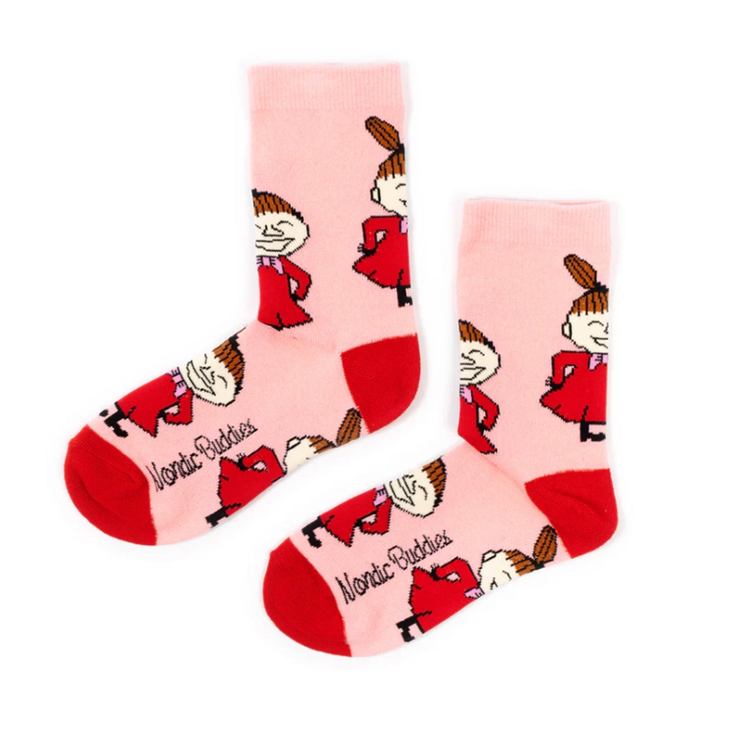 Little My Happiness Womens Socks, Light Pink (8334054195487)