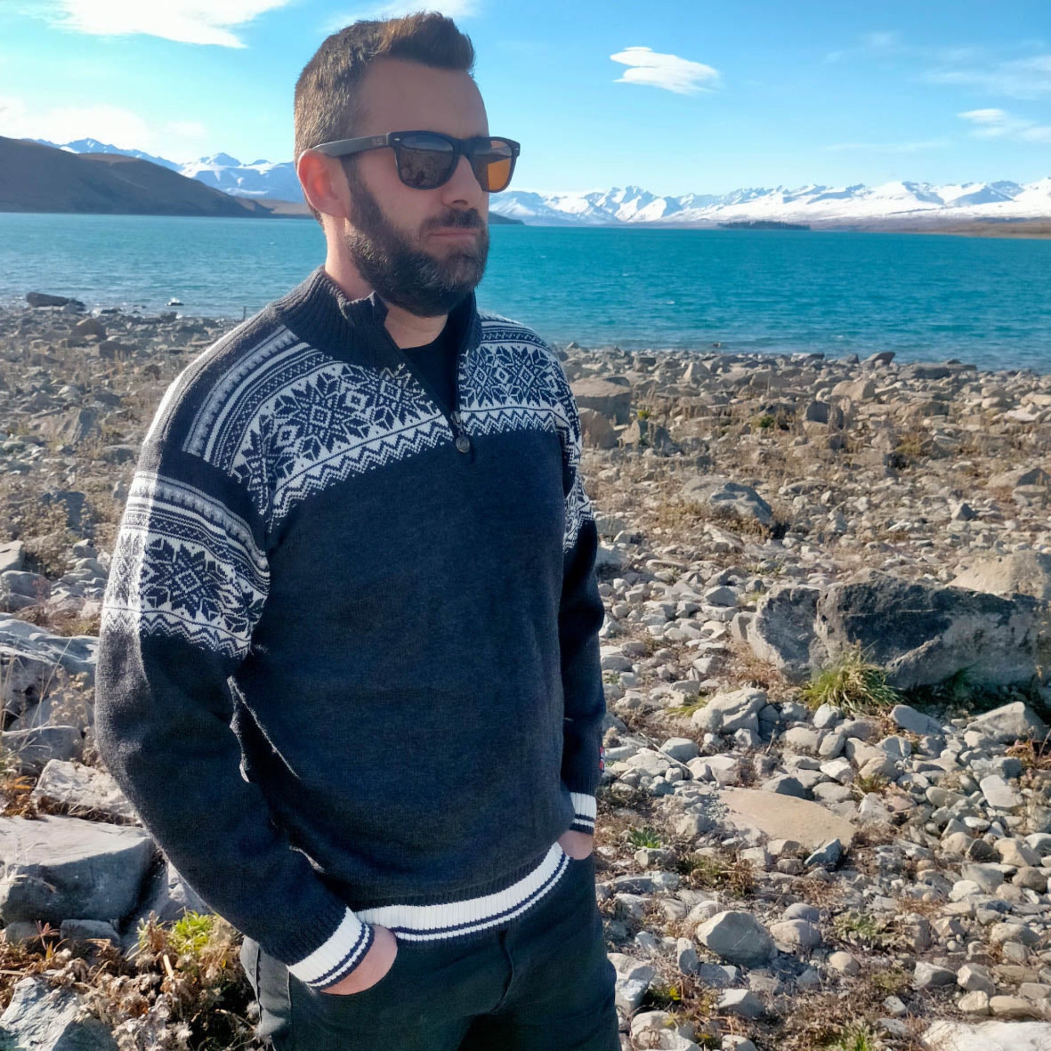 NORWOOL 100% Merino Wool Jumper, Anthracite (6587188838465)