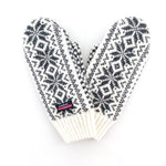 Mens Wool Mittens, White-Charcoal (8166234325279)