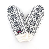 Mens Wool Mittens, White-Charcoal (8166234325279)