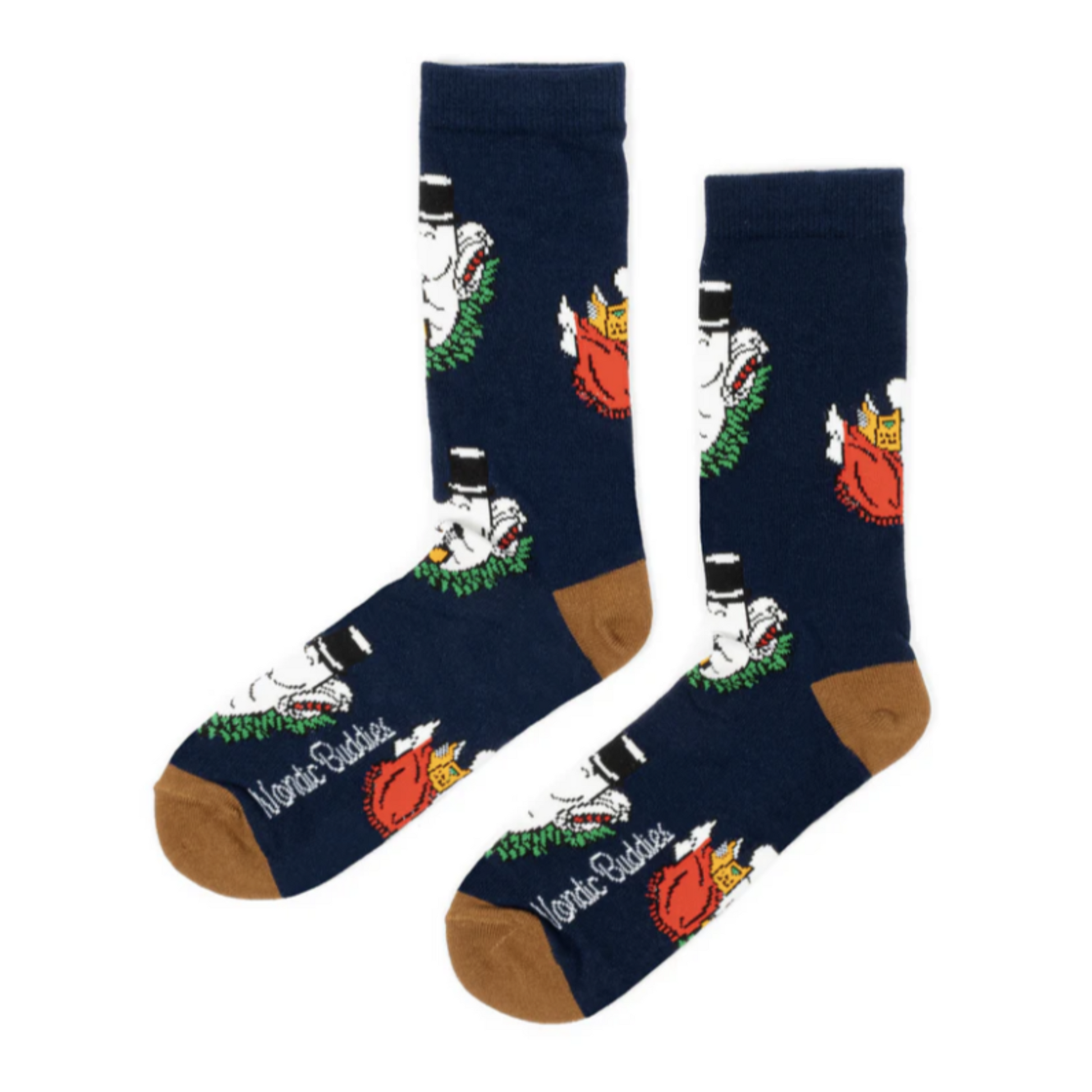 Moominpappa Chilling Men Socks, Navy (8351297143071)