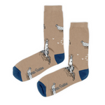 Moominpappa Boating Men Socks, Beige (8351296487711)