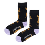 Sniff Happy Ladies Socks, Black (8351266767135)