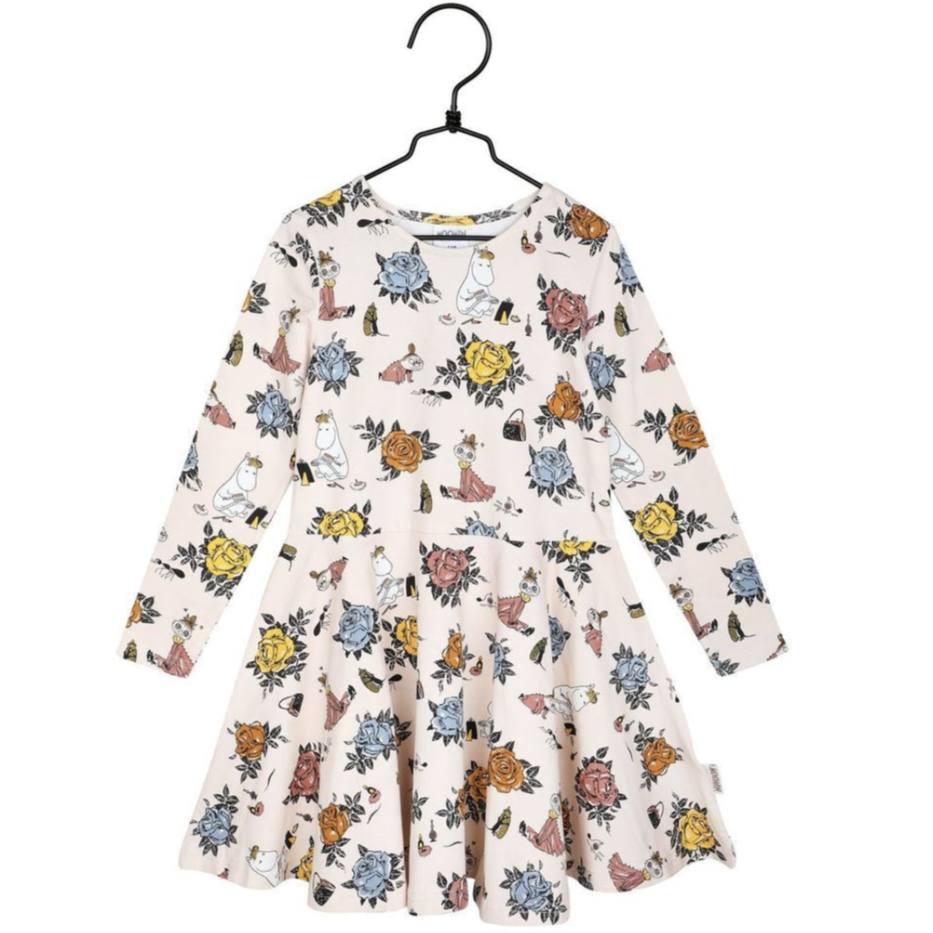 The Moomins Kids Dress, Roses (6746540015681)