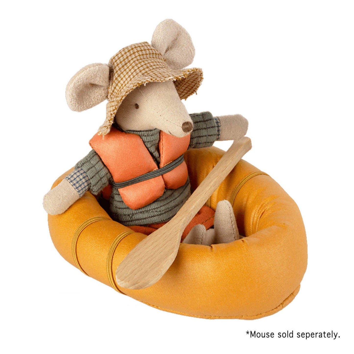 MAILEG Rubber Boat for Mouse, Dusty Yellow (6589484695617)