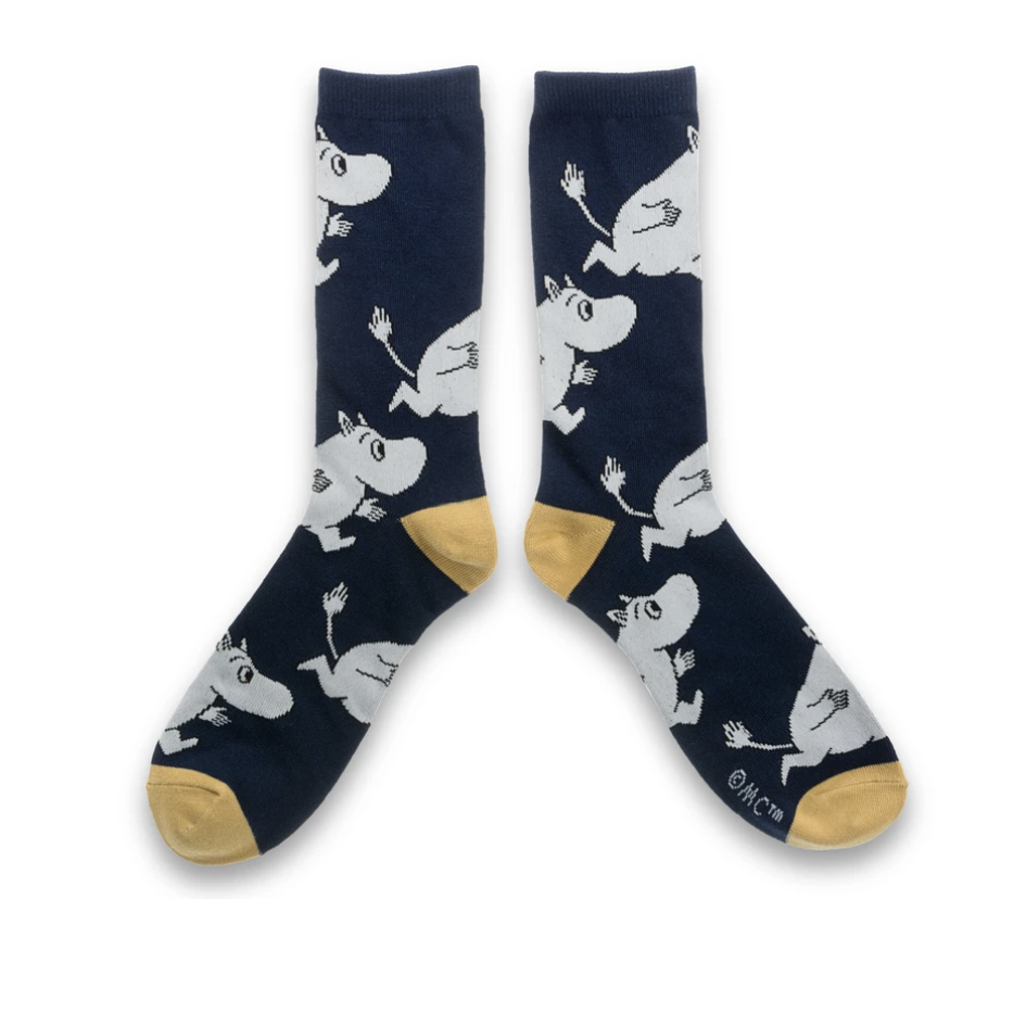 Moomintroll Mens Socks, Navy (6633844768833)