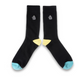 Groke Embroidery Mens Socks, Midnight Black (6633376088129)