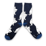 Moomintroll Wondering Mens Socks, Navy (6633852207169)