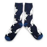 Moomintroll Wondering Mens Socks, Navy (6633852207169)