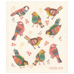 100% Biodegradable Dishcloth, Christmas Folk Birds (6633887367233)