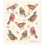 100% Biodegradable Dishcloth, Christmas Folk Birds (6633887367233)