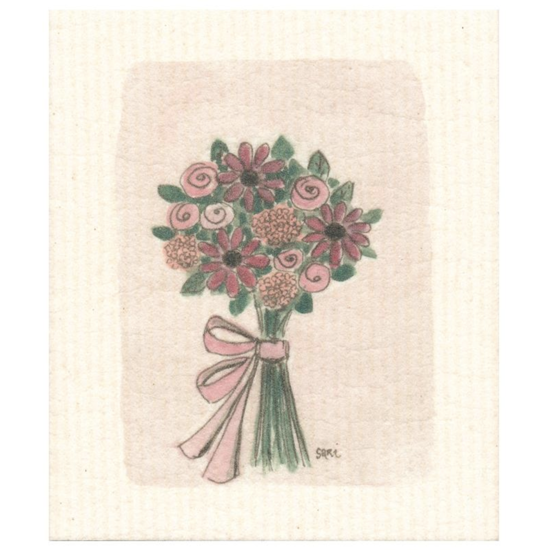 100% Biodegradable Dishcloth, Flower Bunch (6636622610497)