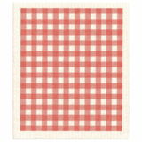 100% Biodegradable Dishcloth, Gingham Red (6733841137729)