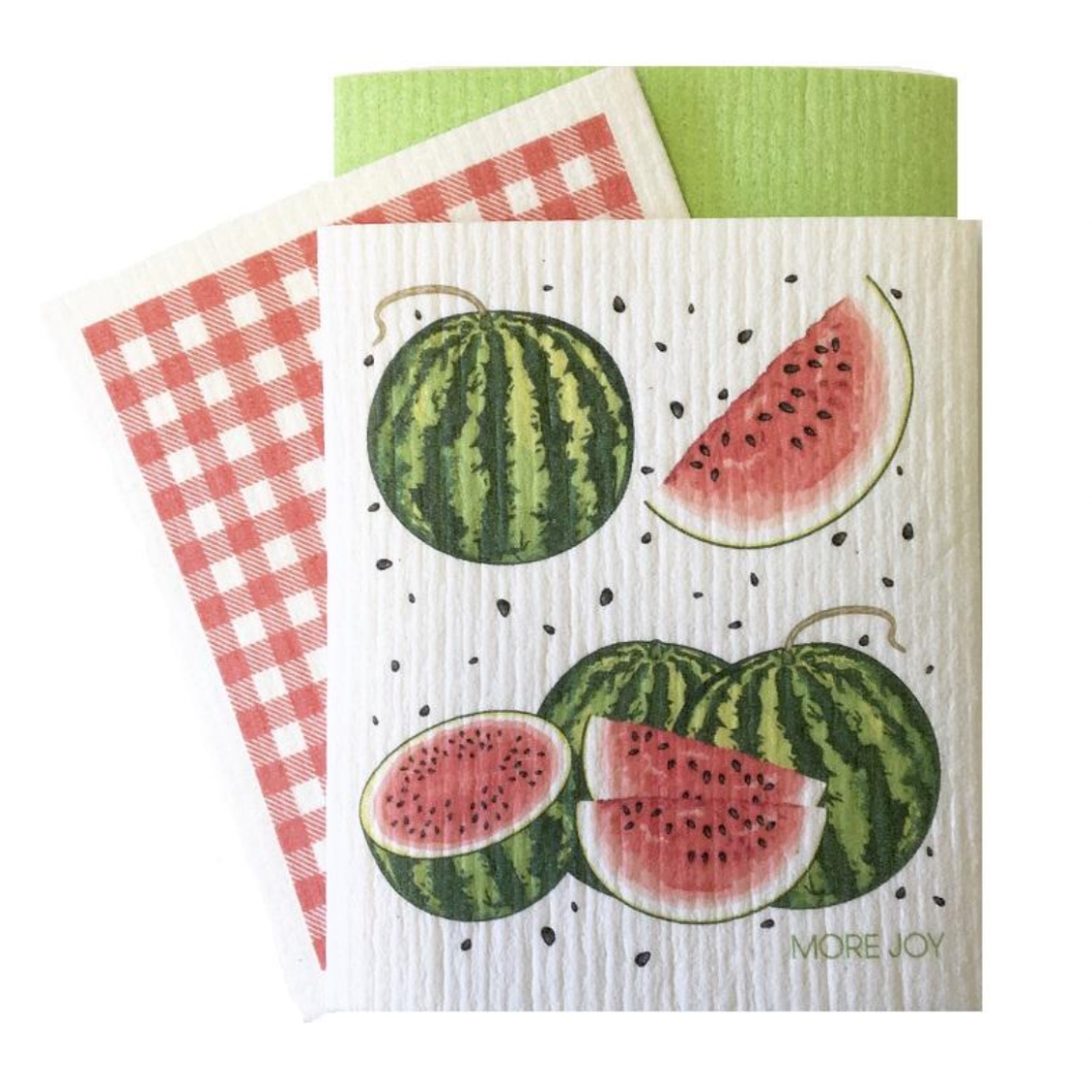 100% Biodegradable Dishcloth 3-Pack, Watermelon (6733860732993)