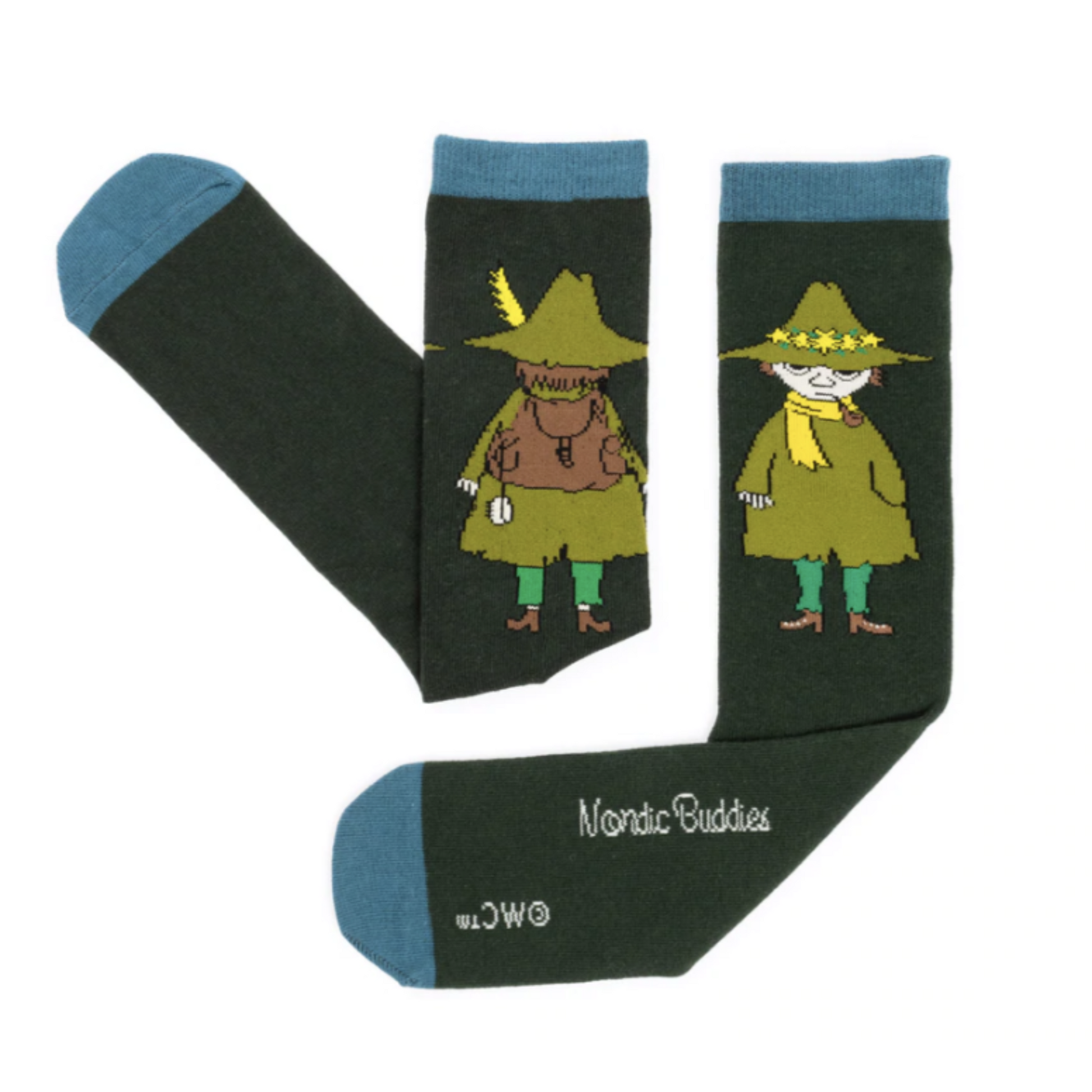 Snufkin Mens Socks, Green (6808684822593)