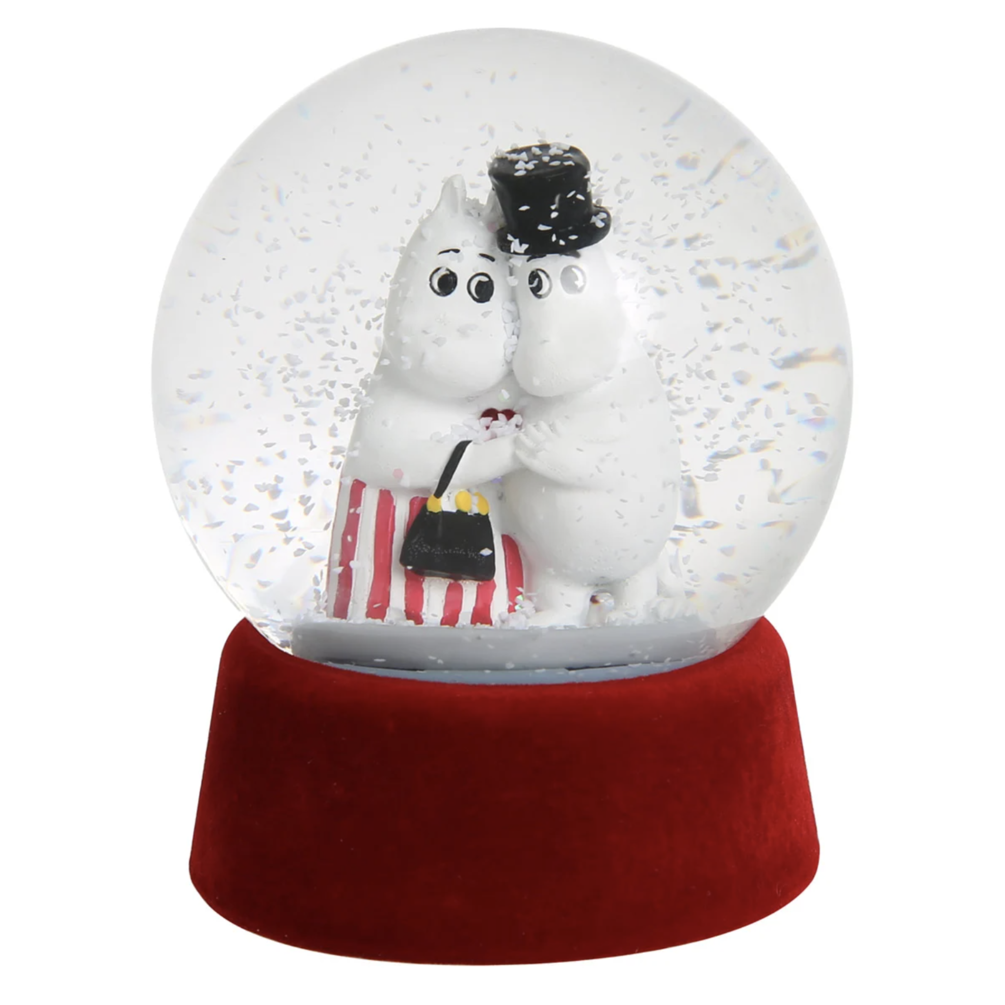 Moomin Snow Globe, Moominmamma & Moominpappa (6896221847617)