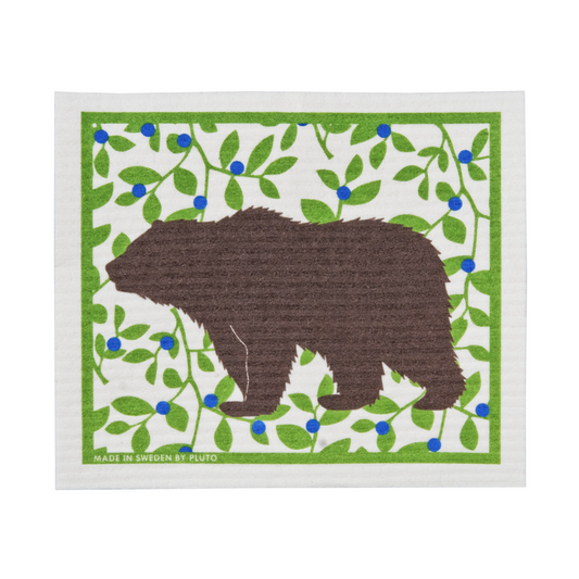 100% Biodegradable Dishcloth, Blueberry Bear (7971316203807)