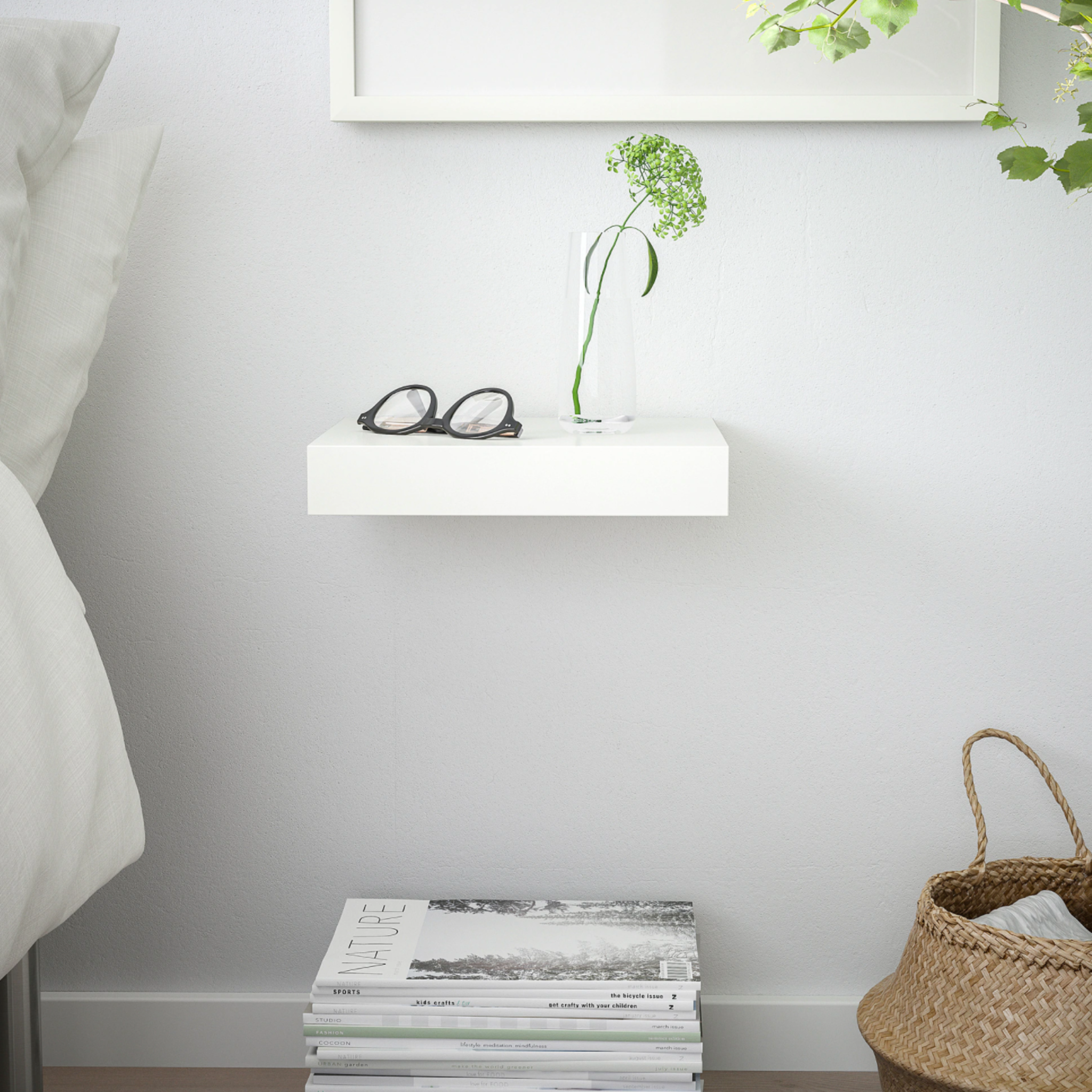 IKEA Lack Floating Shelf 30x26cm, White (4337252335681)