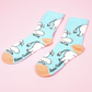Happy Moomin Womens Socks, Sky Blue (6633258188865)