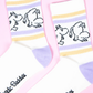 Happy Moomintroll Retro Tennis Womens Socks, White/Purple (6633290956865)