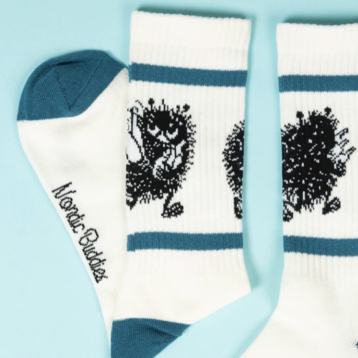 Stinky Retro Tennis Mens Socks, White (6633406693441)
