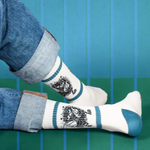 Stinky Retro Tennis Mens Socks, White (6633406693441)