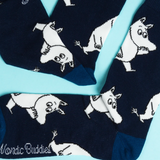 Moomintroll Wondering Mens Socks, Navy (6633852207169)