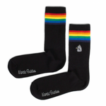 Groke Retro Tennis Womens Socks, Black (6808690982977)
