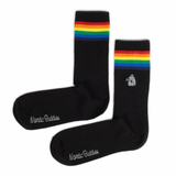 Groke Retro Tennis Womens Socks, Black (6808690982977)