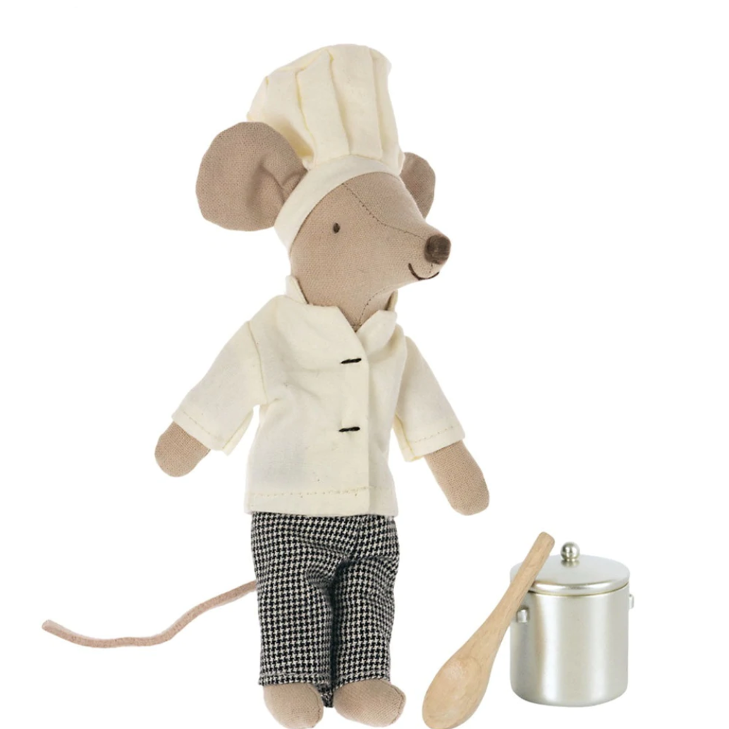 Maileg Chef Mouse with Utensils (6751161712705)