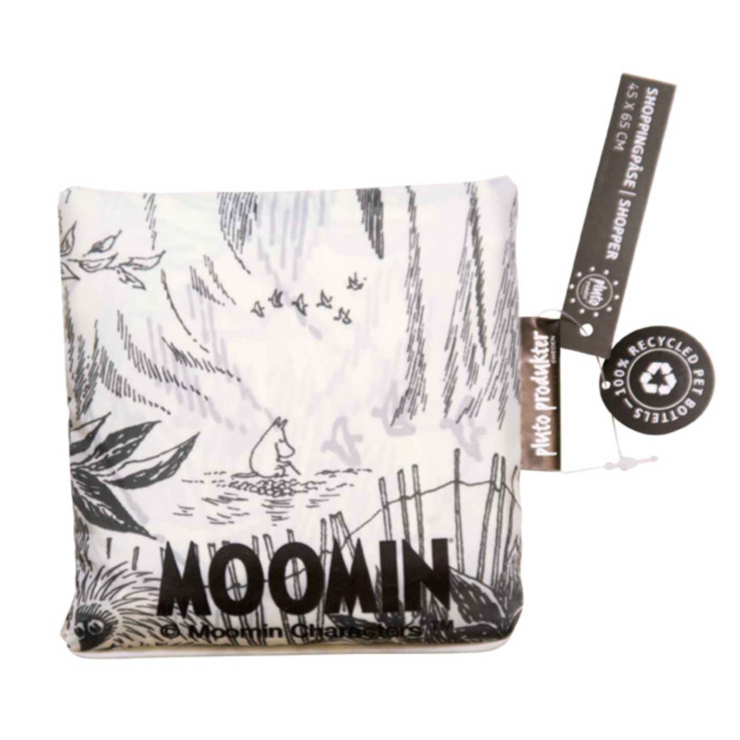Moomin Moominpappa Folding Shopping Bag (7971319972127)