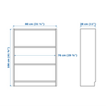 Ikea Billy Bookcase 80x28x106cm, White (4247879745601)