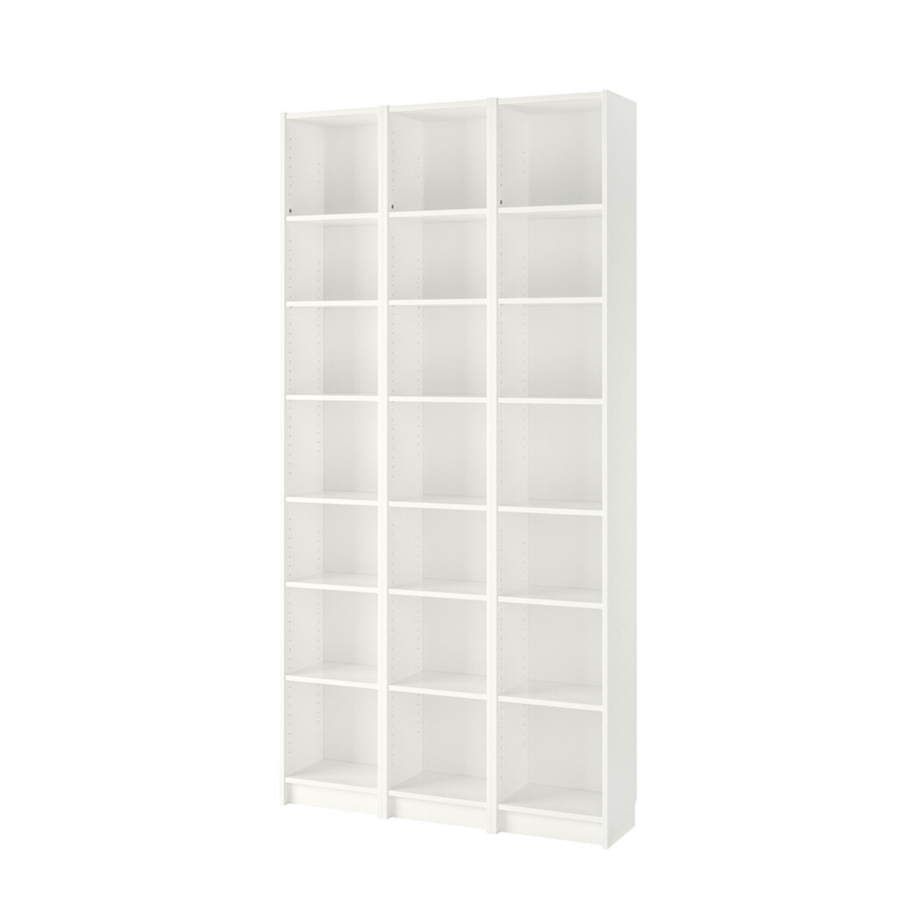Ikea Billy Bookcase Extension Combo, 120x28x237cm, White Nordic Chill