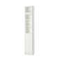 Ikea Billy Bookcase Extension Combo with Oxberg Half Glass Door, 40x30x237cm, White (8129665433887)