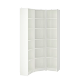 Ikea Billy Bookcase Corner, 120x28x202cm, White (8129682931999)