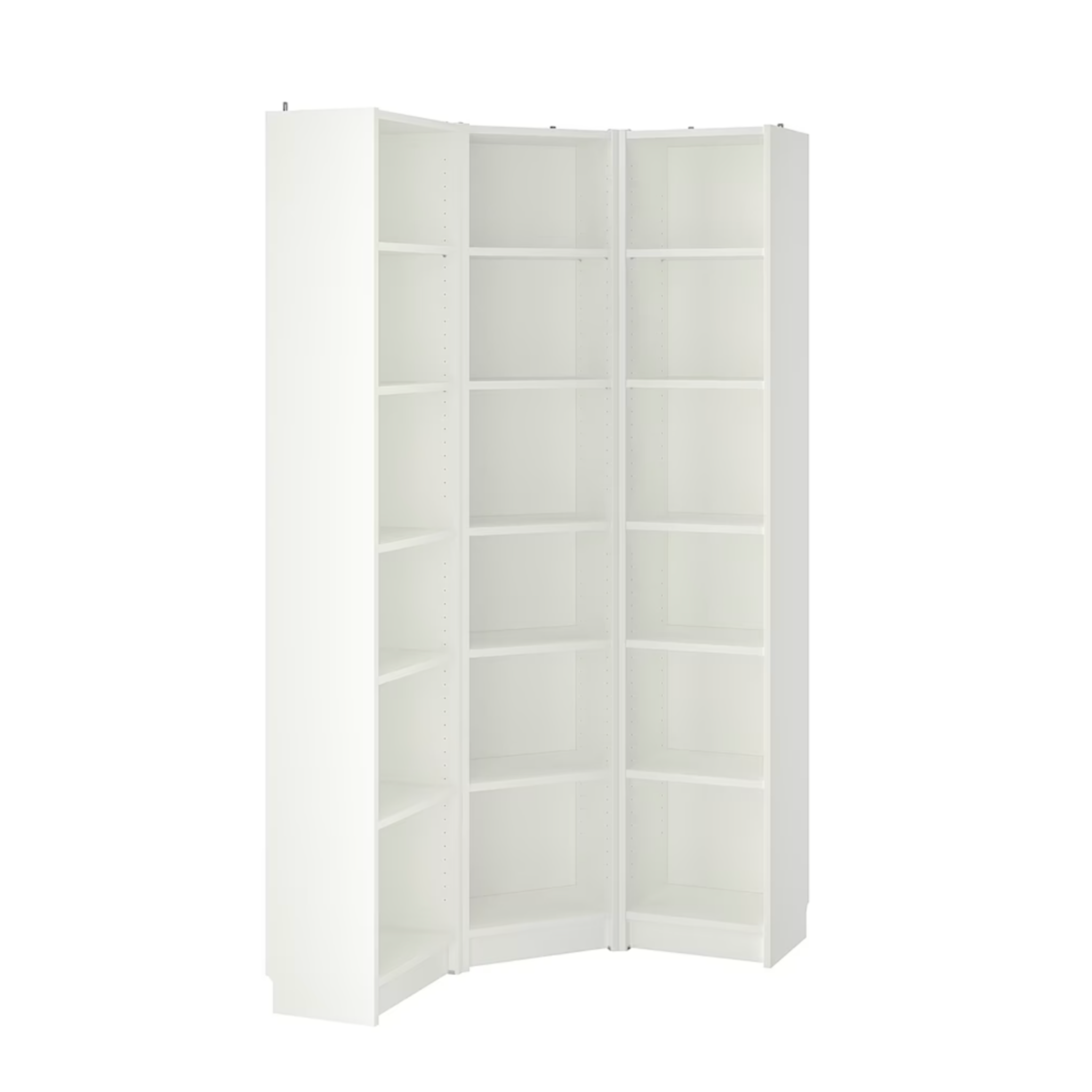 Ikea Billy Bookcase Corner, 120x28x202cm, White (8129682931999)