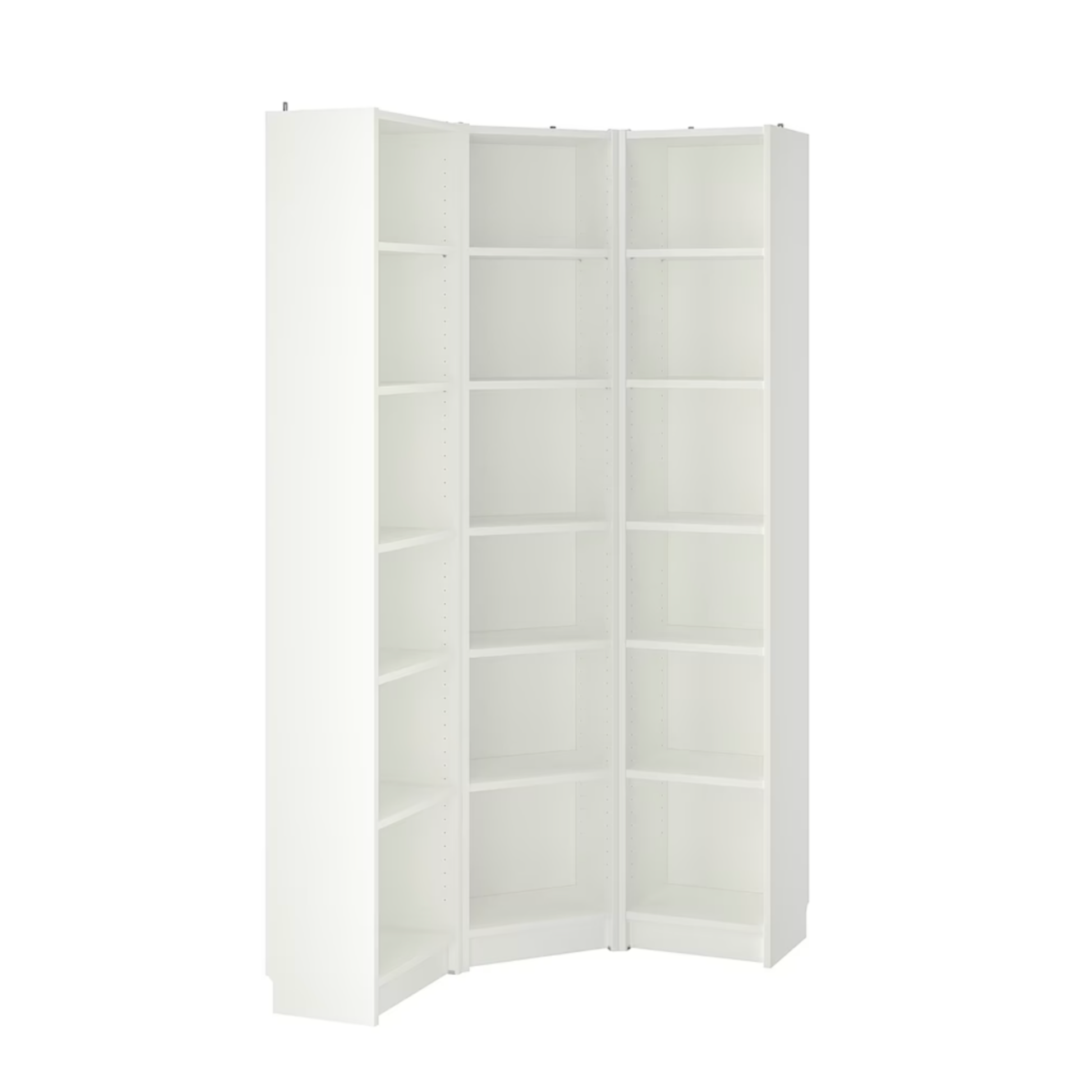 Ikea Billy Bookcase Corner, 120x28x202cm, White (8129682931999)