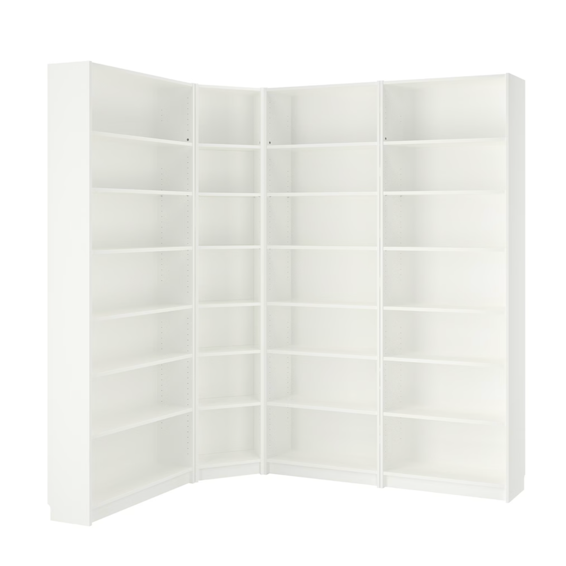 Ikea Billy Bookcase Corner Unit, 280x28x237cm, White (8129683751199)