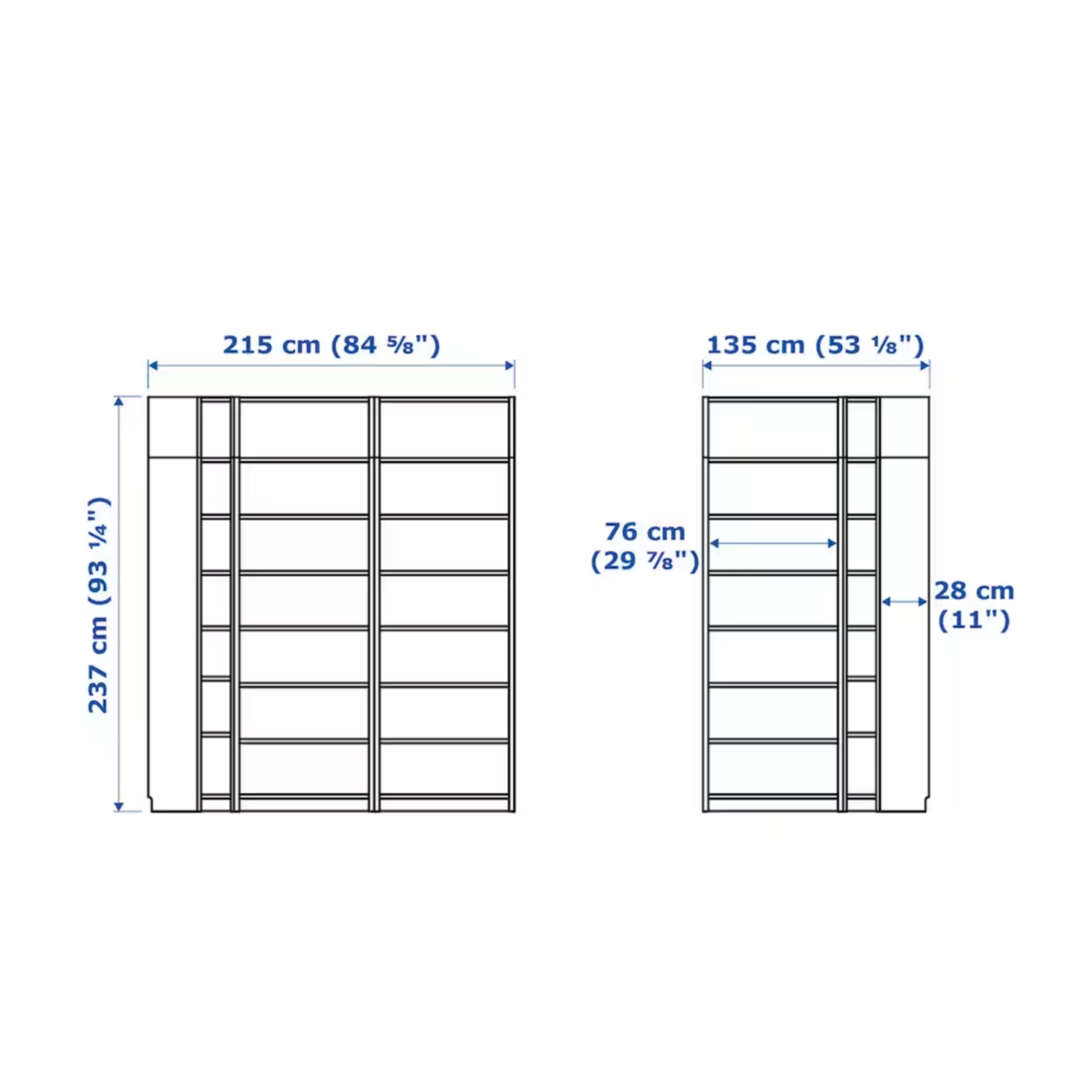 Billy bookcase corner fitting deals