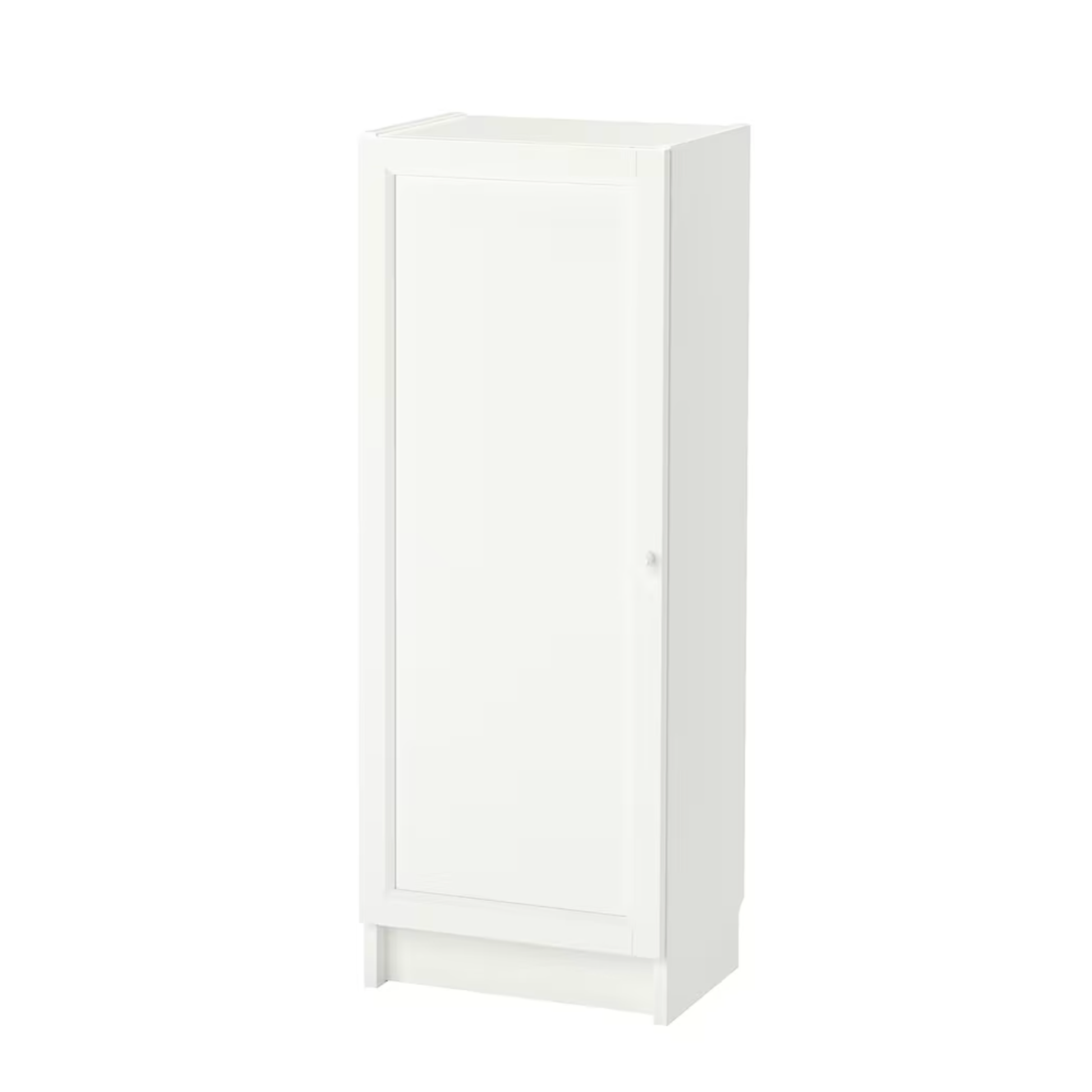 Ikea Billy Bookcase with Oxberg Solid Door, 40x30x106cm, White1 (8129567424799)