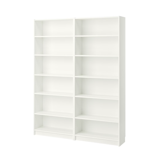 Ikea Billy Bookcase, 160x28x202cm, White (8129589051679)