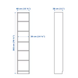 IKEA Billy Bookcase 40x28x202cm, White (1968737648705)