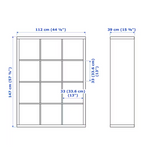 IKEA Kallax 3x4 Shelving Unit, 112x147cm, White (1968708616257)