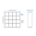 IKEA Kallax 4x4 Shelving unit, 147x147cm, White (4407082156097)